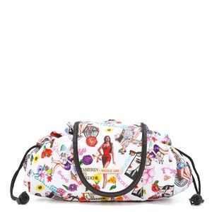 Nicole Lee Drawstring Cosmetic Bag